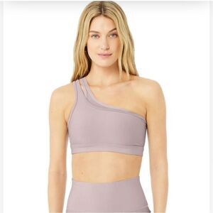 One-Shoulder Lavender Bralette
